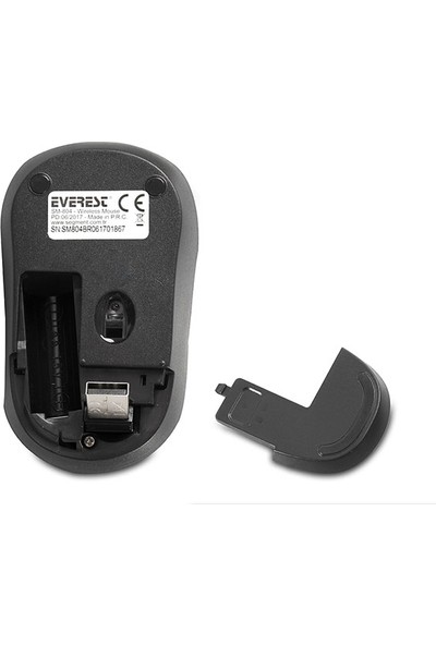 Everest Sm-804 Usb Siyah 800/1200/1600Dpi Kablosuz Mouse