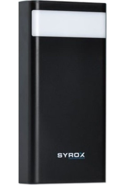 Syrox 30.000 Mah LED Işıklı Powerbank Yedek Batarya Hızlı Şarj