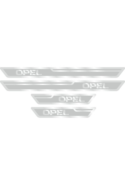 Opel Gümüş Kapı Eşiği, Kapı Karşılama 4'lü Set