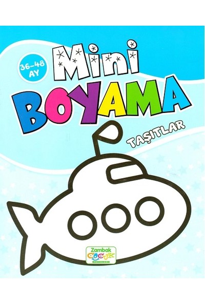Mini Boyama Taşıtlar - (3 - 6 Yaş)