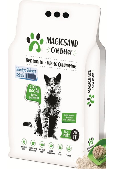 Magicsand Cat Litter Marsilya Sabun Kokulu İnce Taneli Kedi Kumu 20 l