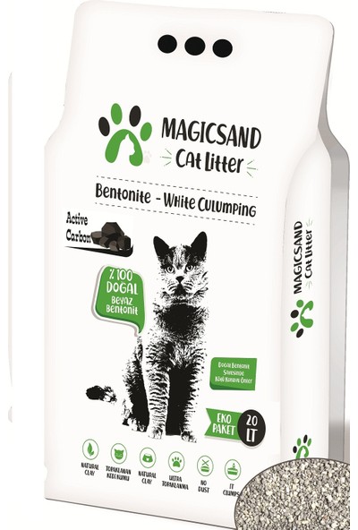 Magicsand Cat Litter Active Carbon İnce Taneli Kedi Kumu 20 l