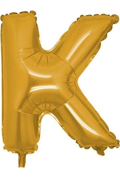 Bombastic K Harfi 40" 100 cm Gold Folyo Balon