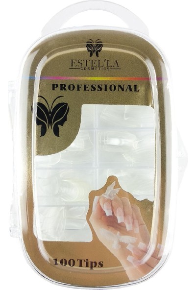 Estella 100'LÜ Protez Tırnak (Şeffaf)