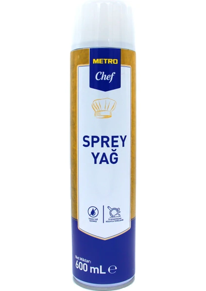 Metro Chef Tava Ayırıcı Sprey Yağ 600 ml 8696236111744