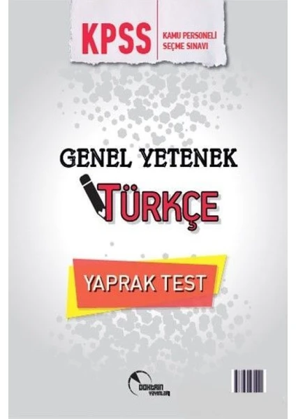 Doktrin Yayınları KPSS Genel Yetenek Türkçe Yaprak Test