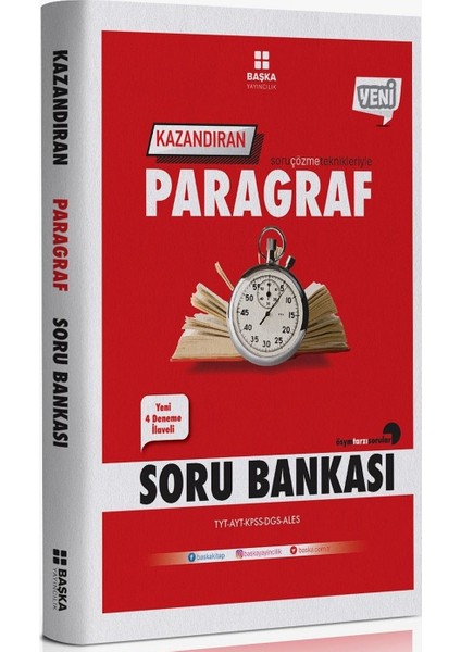 Başka Yayıncılık Yeni Kazandıran Paragraf Soru Bankası TYT - AYT