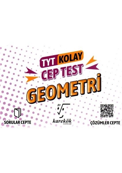 Karekök Yayıncılık TYT Cep Test Geometri (Kolay)