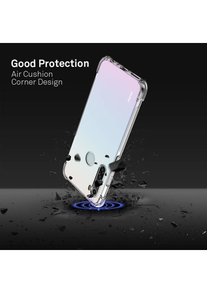 Xiaomi Redmi Note 8 Shock Absorbing Kılıf - Şeffaf