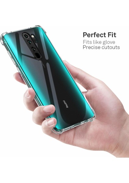 Xiaomi Redmi Note 8 Pro Shock Absorbing Kılıf - Şeffaf