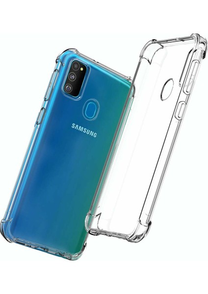 Samsung Galaxy M30s Shock Absorbing Kılıf - Şeffaf