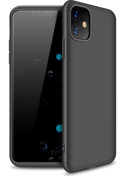 Apple iPhone 11 Double Dip 360 Protective Kılıf - Siyah