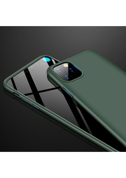 Apple iPhone 11 Pro Double Dip 360 Protective Kılıf - Yeşil