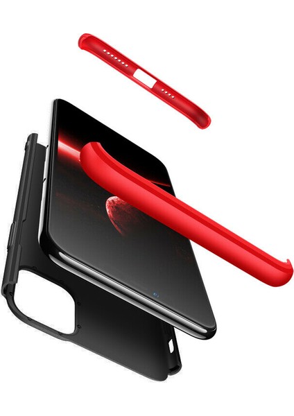 Apple iPhone 11 Pro Double Dip 360 Protective Kılıf - Siyah Mavi