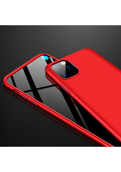 Apple iPhone 11 Pro Double Dip 360 Protective Kılıf - Kırmızı