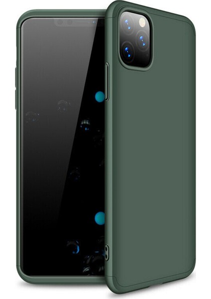 Apple iPhone 11 Pro Max Double Dip 360 Protective Kılıf - Yeşil