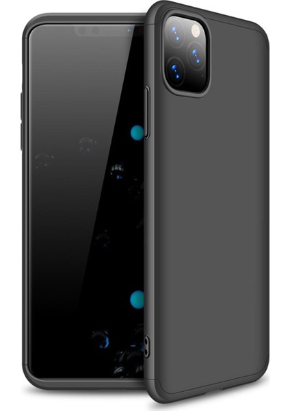 Apple iPhone 11 Pro Max Double Dip 360 Protective Kılıf - Siyah