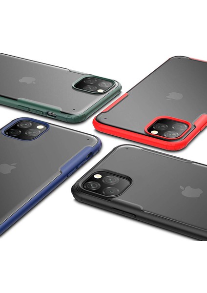 Apple iPhone 11 Pro Frosted Frame Kılıf - Lacivert