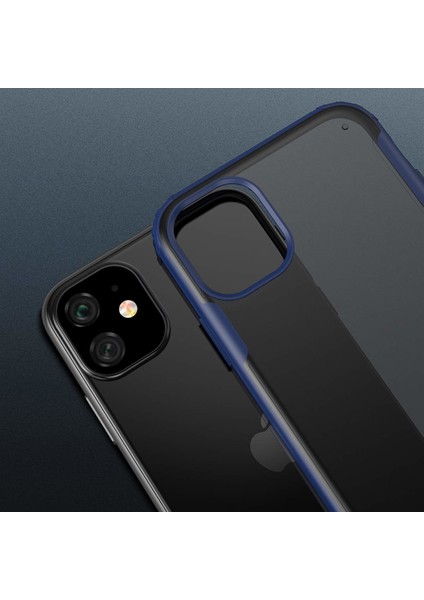 Apple iPhone 11 Frosted Frame Kılıf - Lacivert fiyatları