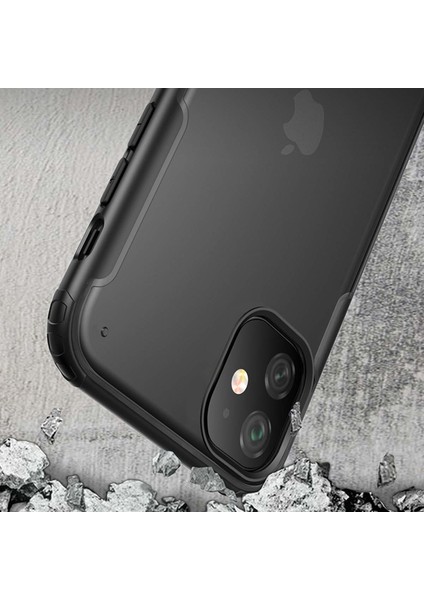 Apple iPhone 11 Frosted Frame Kılıf - Lacivert modelleri