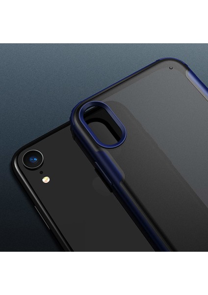 Apple iPhone XR Frosted Frame Kılıf - Kırmızı