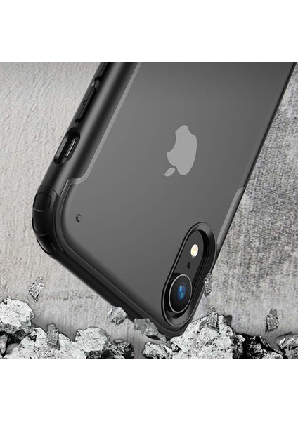 Apple iPhone XR Frosted Frame Kılıf - Lacivert