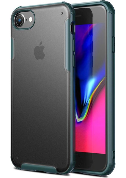 Apple iPhone 7 Frosted Frame Kılıf - Yeşil