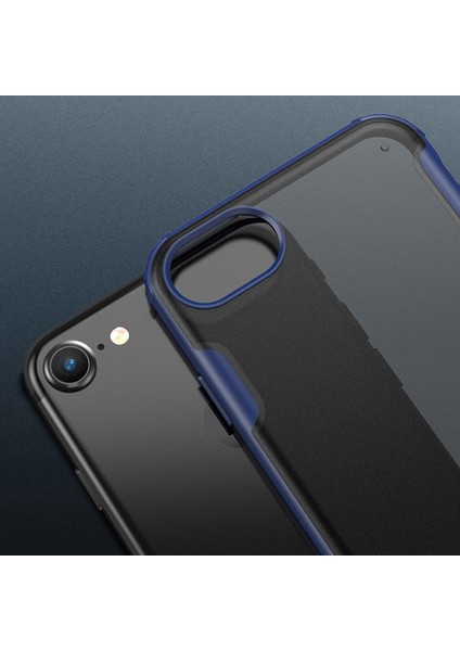 Apple iPhone 6 Plus Frosted Frame Kılıf - Kırmızı