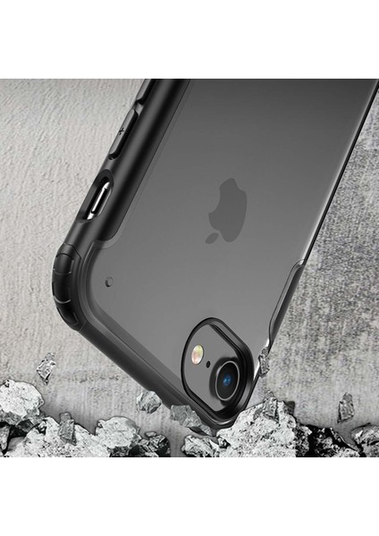 Apple iPhone 6 Plus Frosted Frame Kılıf - Kırmızı