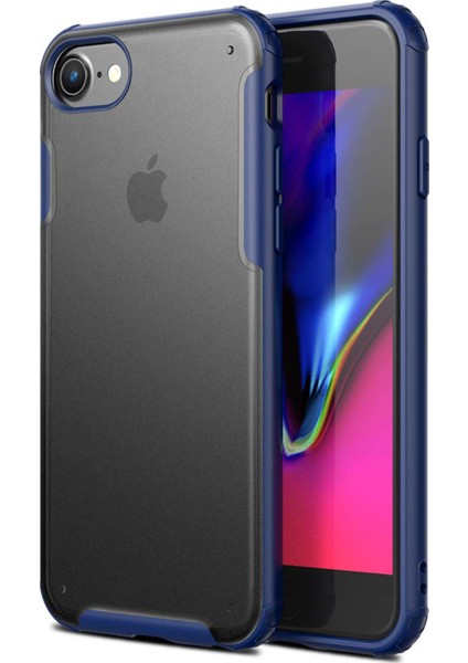 Apple iPhone 6S Frosted Frame Kılıf - Lacivert