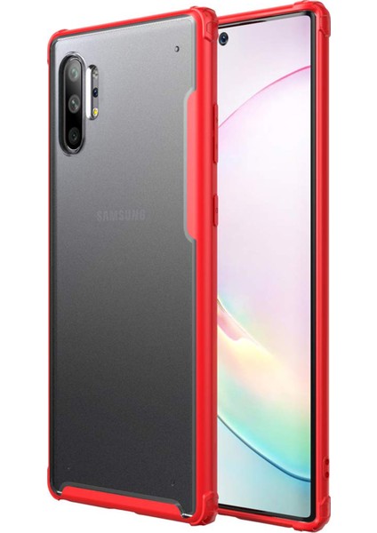 Samsung Galaxy Note 10 Plus Frosted Frame Kılıf - Kırmızı