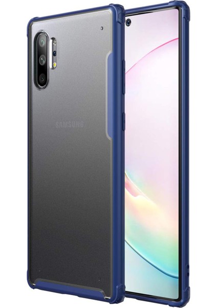 Samsung Galaxy Note 10 Plus Frosted Frame Kılıf - Lacivert