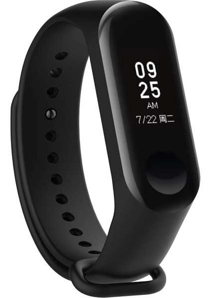 Xiaomi Mi Band 3 / Mi Band 4 Silikon Kordon - Siyah modelleri