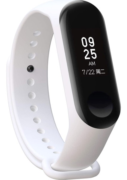 Xiaomi Mi Band 3 / Mi Band 4 Silikon Kordon - Beyaz