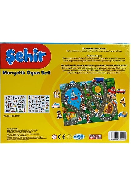 Şehir Manyetik Oyun Seti modelleri