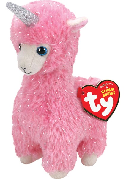 TY Beanie Boos Lana Pembe Llama Peluş 15 cm