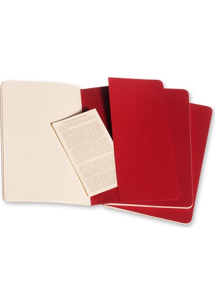 Cahier 3Lü Defter Kırmızı Kareli L 80Syf Ch117 indirimleri