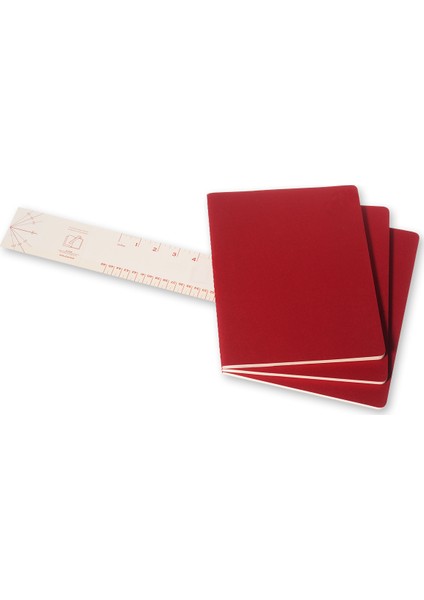 Cahier 3Lü Defter Kırmızı Düz Xl 120Syf Ch123 modelleri