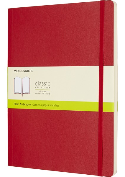 Defter Yumuşak Kapak XL Boy Düz Kırmızı
