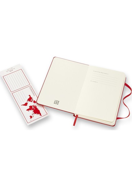 Defter Sert Kapak Cep Boy Düz Kırmızı Qp012R