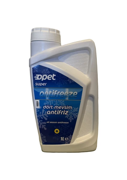 Süper Antifriz Dört Mevsim Mavi Antifriz 1 Litre