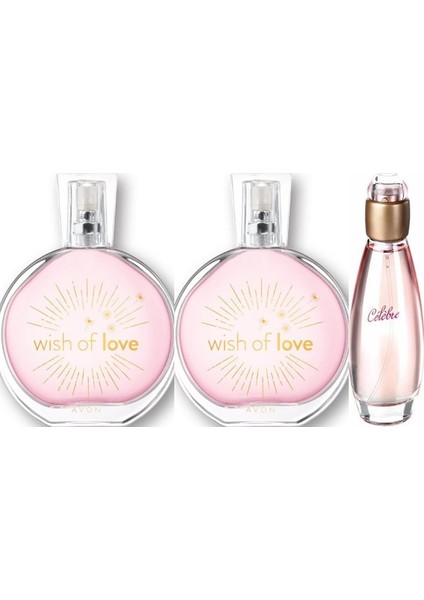 Celebre 50 ml Kadın Edt+Wish Of Love 50 ml Kadın EDT(2ADET)