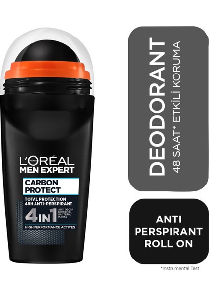 L'Oréal Paris Men Expert Carbon Protect Anti Perspirant Roll On 50Ml