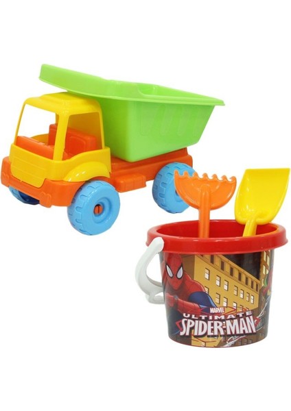 Spiderman Küçük Kamyon Plaj Set