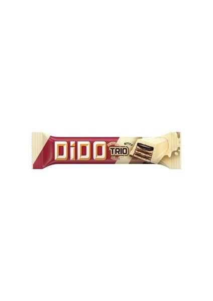 Dıdo Trio Beyaz Çikolatalı Gofret 36,5g x 24 Adet