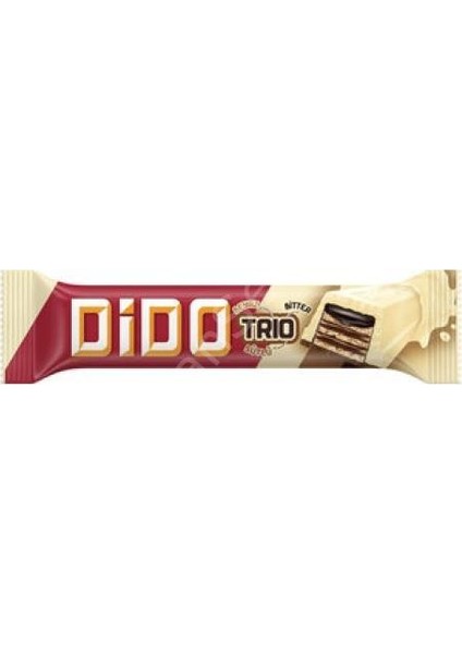 Dıdo Trio Beyaz Çikolatalı Gofret 36,5g x 24 Adet