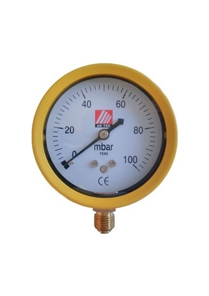 Manometre D.g 0-100 Mbar Gaz Düşük Basınç