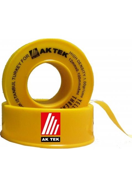 Teflon Bant Doğalgaz 12MM*0,1MM*8M 1g/cm3