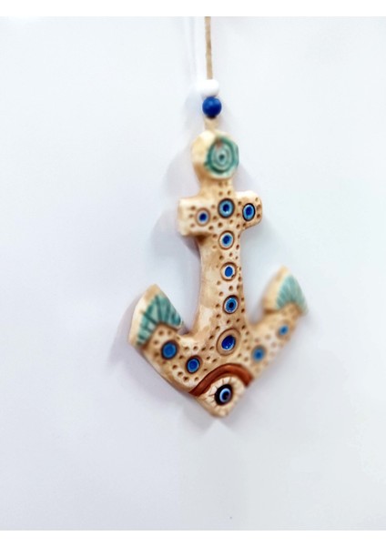Sü-Me Seramik Mini Çapa Dekoratif Duvar Süsü 13 x 17 cm