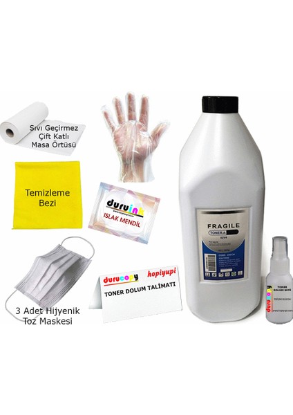 Brother DCP 8155DN Toner Tozu Dolum Seti 1 kg Siyah